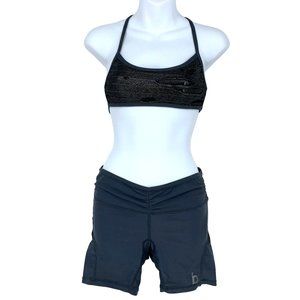 Body Rock Gray Small Sports Top and Shorts 2 piece Set NWT